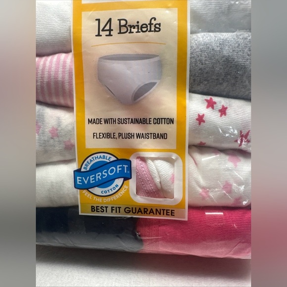 New Fruit of the Loom Girls Size 12 Briefs Underwear Multi Colors 14 Count Cotto - Picture 3 of 7